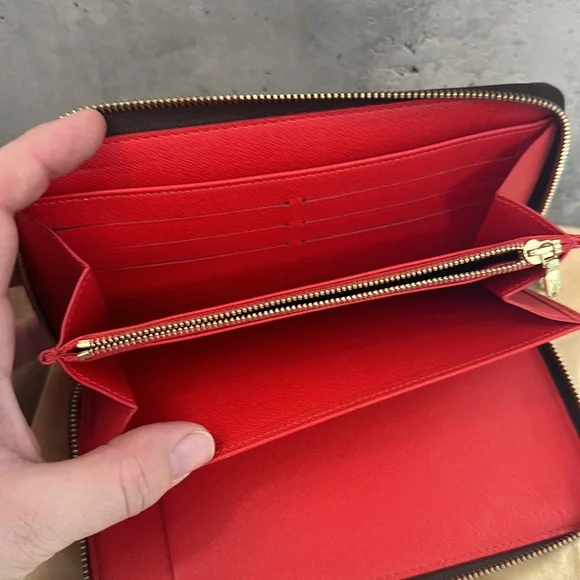 Louis Vuitton classic monogram china run zippy zip around wallet organizer - Picture 11 of 15